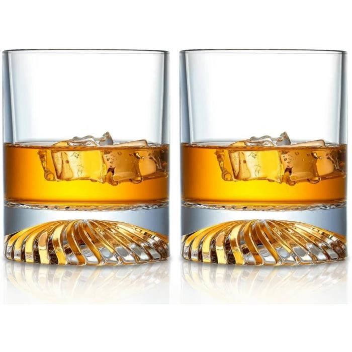 Lot De 2 Verres à Whisky En Bois De Jujube – 140 Ml, Design Vintage, Pour Cadeau Homme, Fête Des Pères, Anniversaire