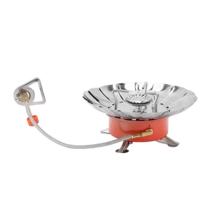 Réchaud de Camping Portable pour l'Extérieur, Réchaud à Bois Portable en Acier Inoxydable, X6X8