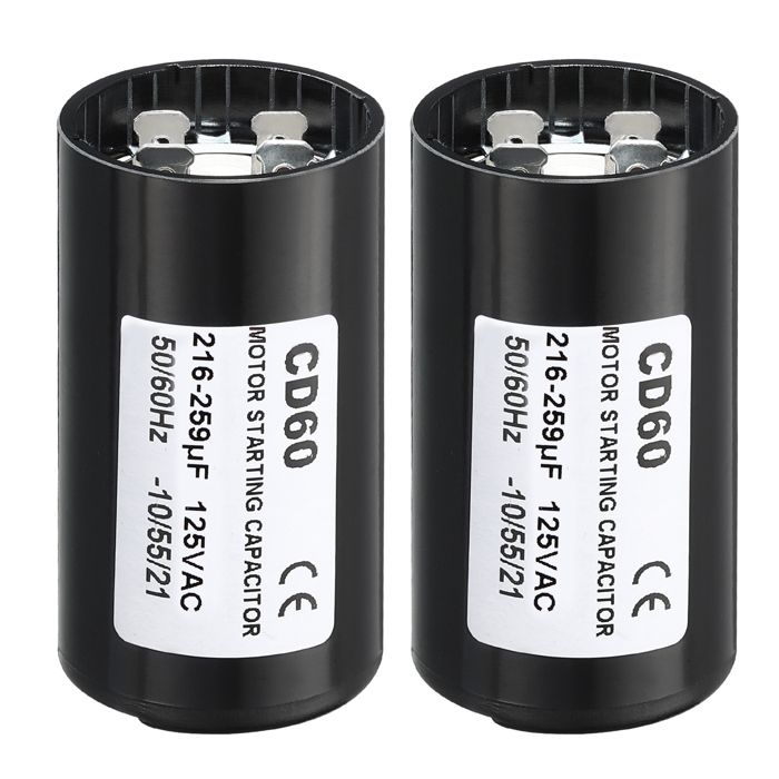 Condensatore Di Avviamento Motore Kedian CD60 216-259 UF 330VAC 45x85mm Japanese Spec - 4