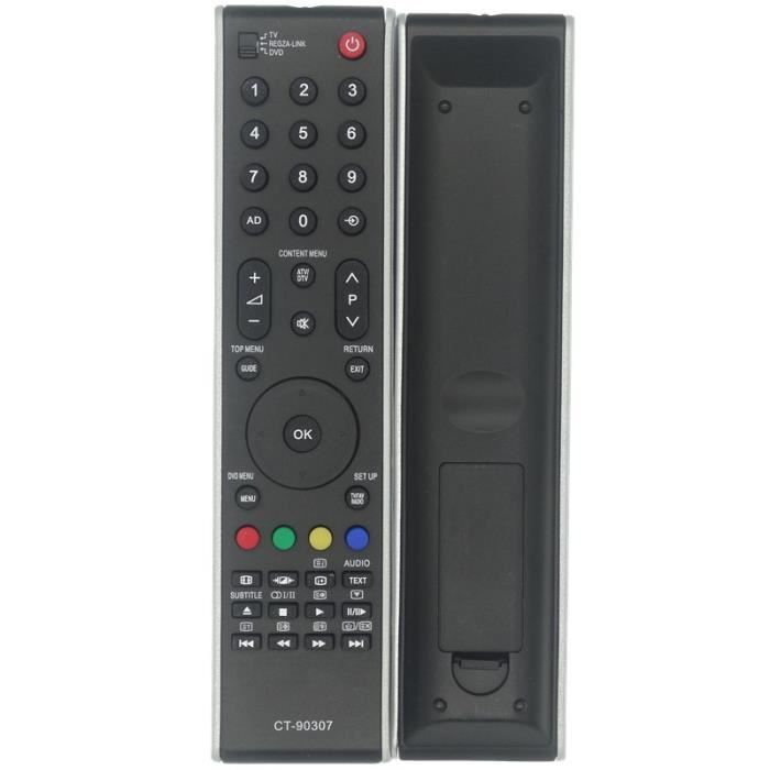 T&eacute;l&eacute;commande Toshiba T&eacute;l&eacute;commande Universelle CT-RC1EU-15 Pour Toshiba/KENNEX TV - Compatible 24E1533DG, 32E1653DG, Etc. Tv Toshiba