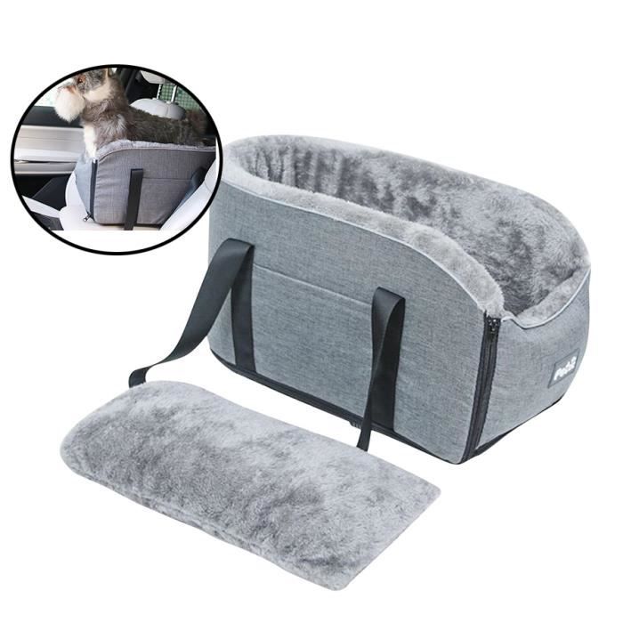Comparer les prix de Siège de voiture console centrale pour petits chiens et chats, sac de voyage portable, siège de sécurité amovible,45 x 22 x 25 cm