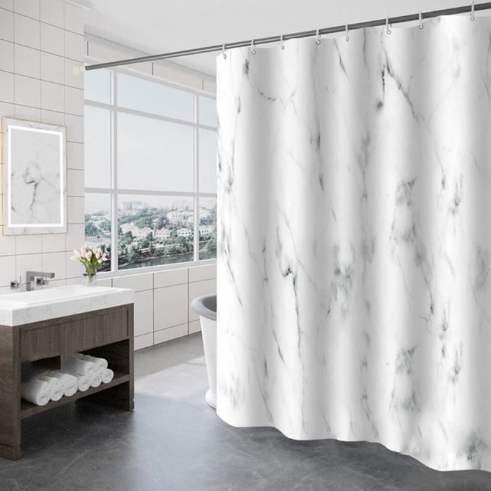 Rideau De Douche Obal Strawberry Thief William Morris - Épais 180x180cm Imperméable Antibactérien