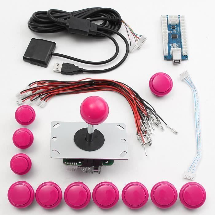 Fdit jeu d'arcade zéro retard Jeu d'arcade DIY Kit de pièces Zero Delay
