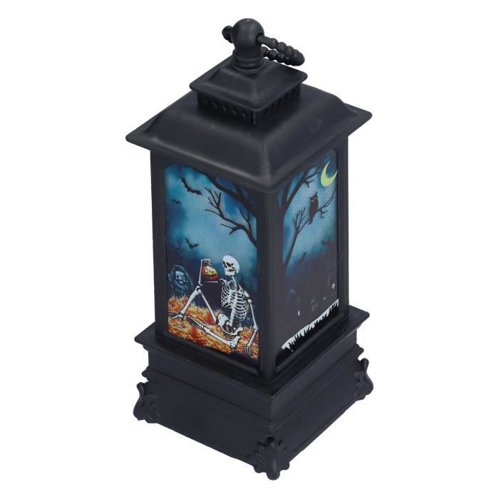 6 Bougies LED Halloween - Lanternes Visage Fantôme Sur Arbre Mort - Lueur Rouge Effrayante - Déco Intérieur Extérieur Fête
