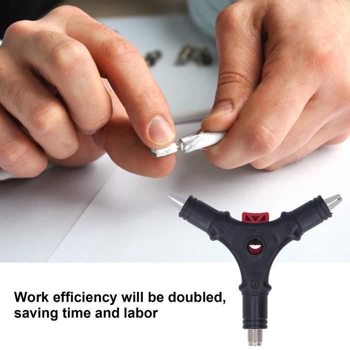 3 utiliser l'extenseur de câble à dénuder à tête F dénudeur de câble