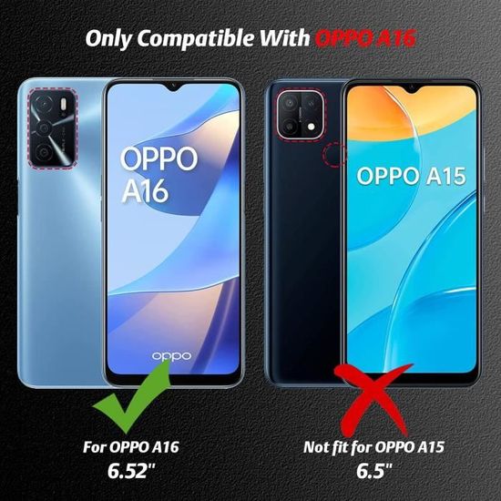 Étui Ceinture Clip Horizontal En Simili-cuir Pour Oppo A16s (2021) - Neuf