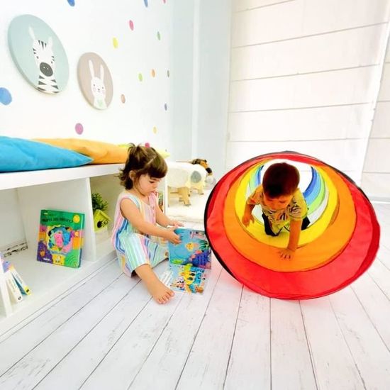 NUBUNI Tunnel Enfant 180 cm. : Parc Bebe Pliable : Tente Pop Up : Kids Toys  Jeux Enfant : Jeux Bebe : Jeu Enfant : Aire de Juex Exterieur A