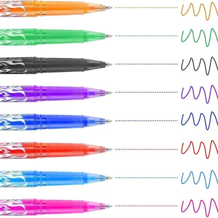 Lot De 13 Stylos Gel Effaçables - Encre Thermosensible - Pointe 0.7 Mm - Multicolores - Cadeau Noël Ou école - 4