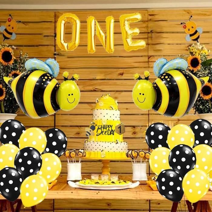 Carte D'anniversaire Avec L'abeille Et Le Ballon Illustration de