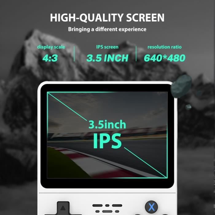 Console Retro Console Rétro R36S Écran IPS 3.5" - 3500mAh 64G/128G Jeux Préinstallés Processeur RK3326