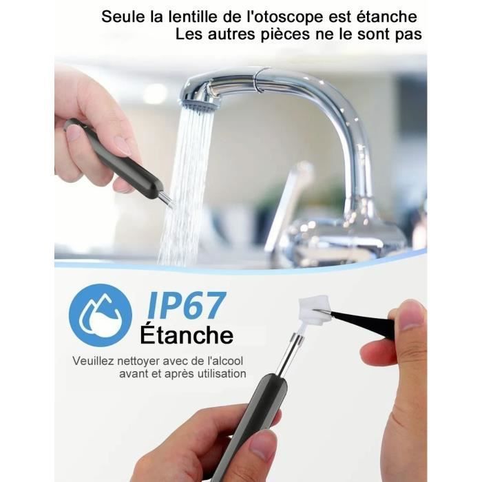Nettoyeur D'oreilles Visuel Reyova Pro - Endoscope 1080p HD, 6 LED, étanche IP67 - Pour IOS Et Android - 6