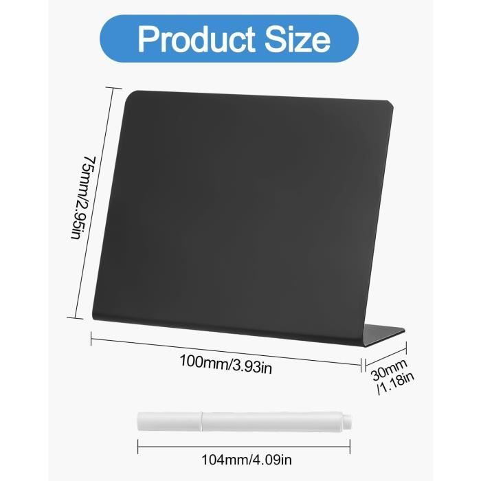 Mini Tableau FAOKZE 25 pièces Mini Tableaux Noir,Mini Tableau 100 x 75 mm,Mini ...