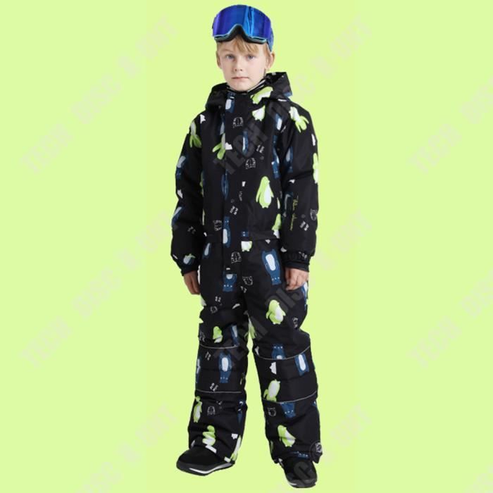 Combinaison Ski Enfant Imperméable Avec Capuche - Salopette Neige Garçon Fille Hiver