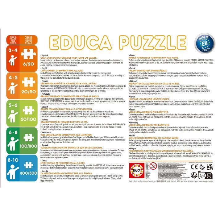 Educa – Baby Puzzles Minnie – 5 Puzzles Progressifs 3 à 5 Pièces – Dès 2 Ans – Grandes Pièces – Disney