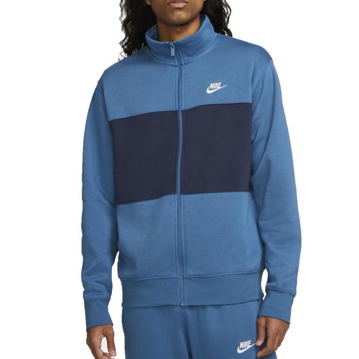 Survetement Homme Nike Dri-Fit Bleu Marine - Fitness - Manches longues -  Respirant Bleu - Cdiscount Prêt-à-Porter