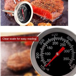 Thermomètre Pour Barbecue/fumoir - Cadran 7cm, Acier Inoxydable, Plage 50-800°F, Filetage M10