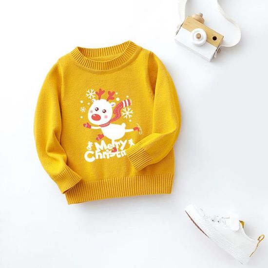 Garcons Epaissir Pull De Noel Bebe Hiver Tricots Style Occidental Enfants Automne Hiver Hauts Beige Cdiscount Pret A Porter