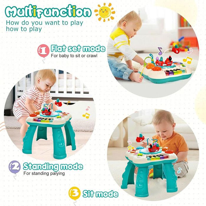 Siruishop Table d'Activités Sensorielles pour Enfants, Sable et Eau, Table de Jeu pour l'Extérieur et l'Intérieur Siruishop Table d'Activités Sensorielles pour Enfants, Sable et Eau, Table de Jeu pour l'Extérieur et l'Intérieur