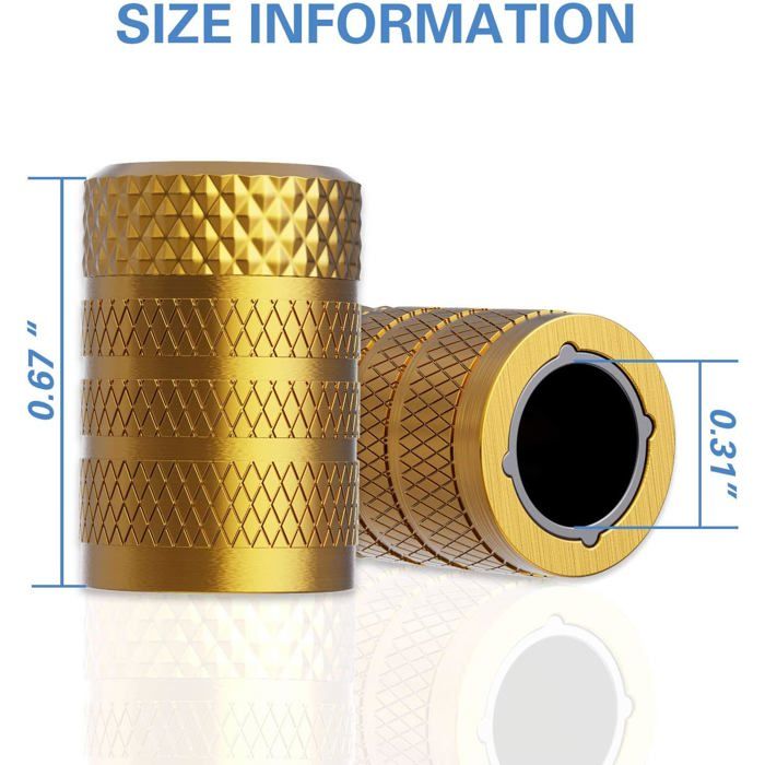 Bouchons De Valve De Pneu Lumineux – 4 Pièces, S’allument La Nuit, Effet Clignotant – Protection Et Décoration Pour Voiture - 8