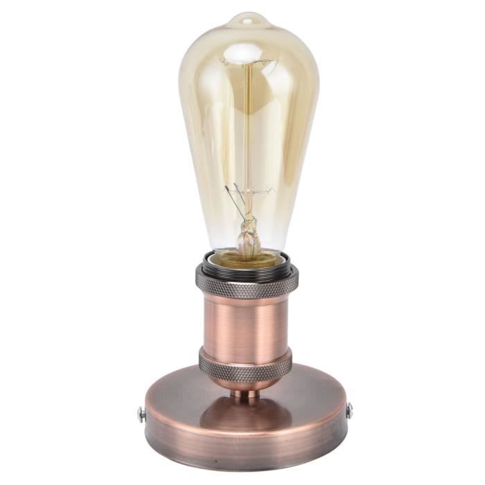 YOSOO douille de lumière vintage E26 E27 Douille de lampe Vintage E26 E27,  support de plafonnier avec outillage lampe patine dorée