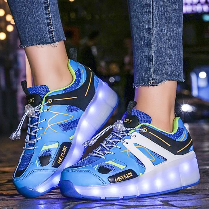 Acheter Chaussures de patins à roulettes pour enfants, lumière LED