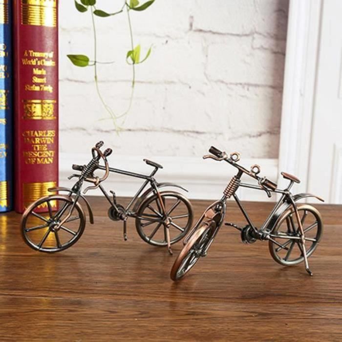 Vélo en Fer Vintage Modèle de Bicyclette en Métal Modèle Vélo