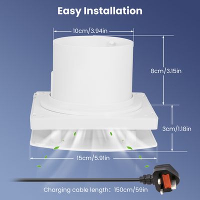 Ventilateur Mural Silencieux 100 Mm – Vortice – Extracteur D'air Blanc – Neuf
