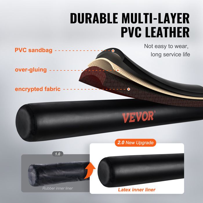 VEVOR Barre D’entraînement De Boxe Murale – Sac De Frappe Rotatif Ajustable (noir/rouge)
