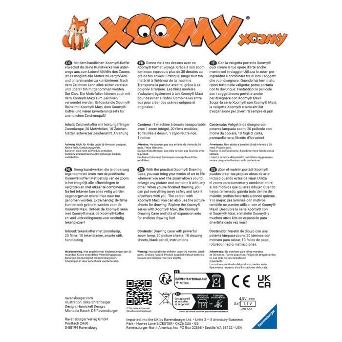 Machine à dessin Xoomy® Midi Cute animals Ravensburger - A partir