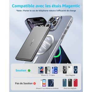 Coque Batterie Pour IPhone 12/12 Pro (6,1") - 13800 MAh, Protection + Charge | Indicateur LED, Certifiée Sécurité