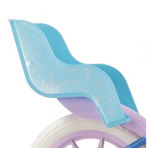 Vélo Enfant - Modèle 16'' Reine Des Neiges De Disney Pour Fille De Taille 100 A 120 Cm Avec Stabilisateurs 2 Freins Et Panier Avant Et Porte Poupee Casque Frozen