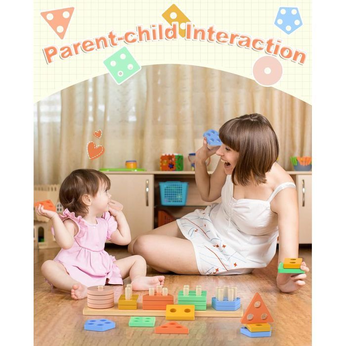 Puzzle Bois Nombres Et Animaux - Jouet Montessori 1-3 Ans - 22 X 18 Cm - Éducatif Et Sécuritaire