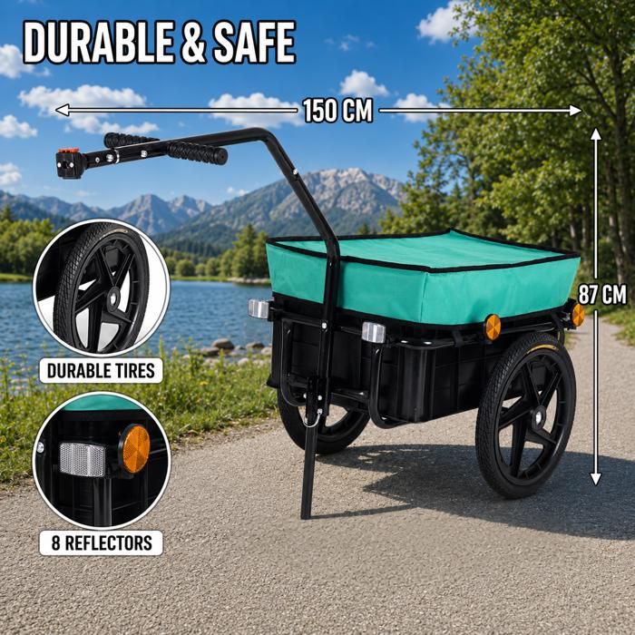 Remorques de vélo cargo pour transporter des charges lourdes