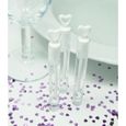 24 tubes forme coeur à bulles de savon spécial mariage - Dimension : 10,5 cm-0