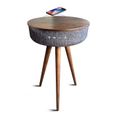 Table en bois avec enceinte intégrée - Blaupunkt - BLP0520-143 - Bois foncé-0