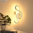 RUMOCOVO® Minimaliste moderne Lampes Murales Salon Chambre Chevet Lustre Lampe Couloir Éclairage décoration,47.5*6.5cm - White-0