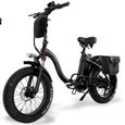 Vélo électrique TODIMART Y20 - Fatbike électrique - 750W - 48V 15Ah - 50-110 km - Pneus CST 20*4.0-0