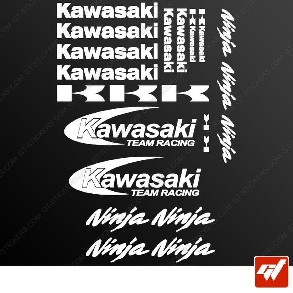 Autocollant Réservoir Oto Pour Kawasaki Z750 Z800 Z900 Z1000 Oto 3D