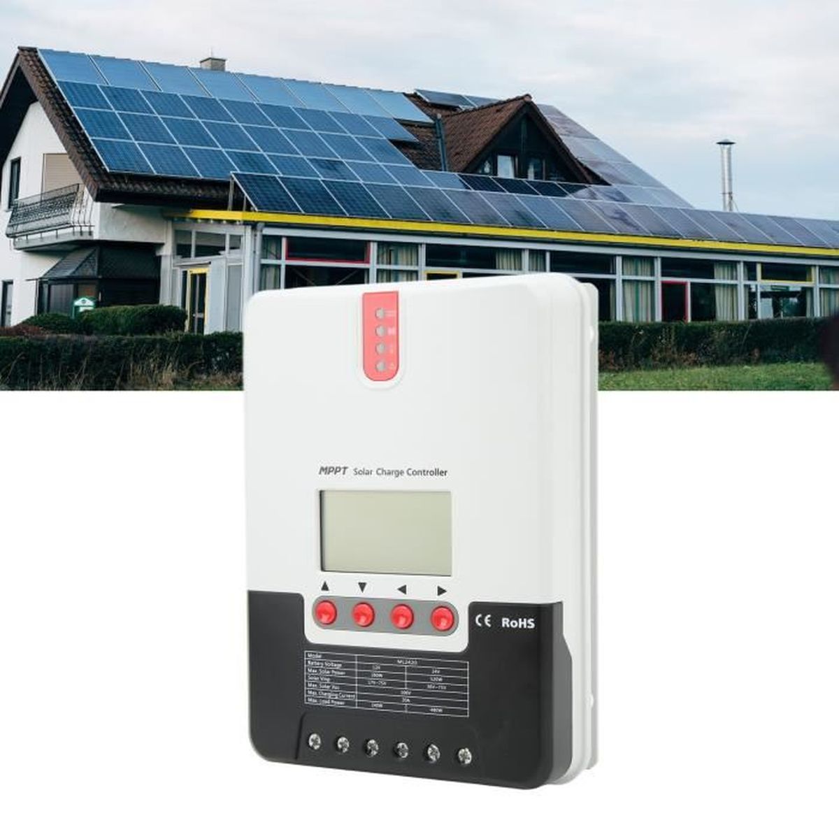Contrôleur Solaire MPPT 12V 1A Pour Batteries LiFePO4 Et Li-ion - Chargeur Panneau Solaire