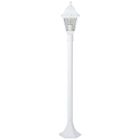 Lampadaire extérieur - BRILLIANT - NISSIE - Blanc - Métal/Verre - 1xE27 60W - IP44