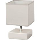 COREP KARE Lampe rectangulaire en céramique - Ø14 x H.22 cm - Blanc cassé