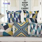 FUIENKO Housses de coussins de sièges impressions scandinaves Coton et lin 45x45cm 5pcs