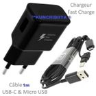 Chargeur Rapide + Cable USB - USB-C pour SAMSUNG S22 5G-S22 ULTRA 5G-S21 FE 5G-S21-S21 PLUS-S20 FE-S20-NOTE 20-A53 KUNCHIDIITA®