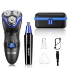 KIPOZI Rasoir Électrique LCD Rasoir Électrique Homme Sans Fil Coffret Tondeuse Nez Oreilles Rasoir Barbe Rasoir Électrique Homme Barbe Nez