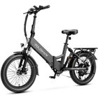 YOLOWAY Vélo Électrique 20"Noir-Batterie amovible 36V/12.5AH-Moteur 522W-Shimano 7 Vitesses-VTT Ville E-Bike-Autonomie 40-90km
