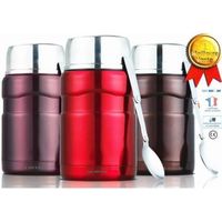 TD BOUTEILLE ISOTHERME thermos bol Porte-aliments en acier inoxydable 500 ml isolation froid chaud café, thé, repas, tra~YJ7570