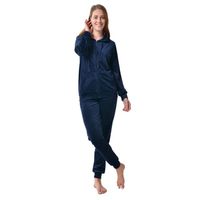 RAIKOU Survêtement Femme Ensemble Velours Sportswear Tenue à  Capuche à Manches Longues+Pantalon Jogging Pyjama D'intérieur S-XL