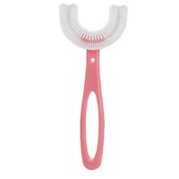 Brosse à dents en forme de U Baby Silicone en forme de U Nettoyage oral brosse à dents Rose 6 - 12T