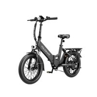 YOLOWAY Vélo électrique pliable 20 "Fat Tire - 522W - Batterie 36V 12.5Ah-Autonomie 40km -Noir