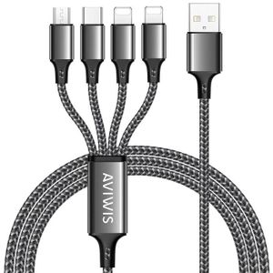 Câble Multi - Chargeur USB , Universel 4 en 1 - FDJ - Promo - Neuf 